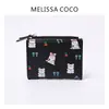 2026ins Cartera de monedas compacta con cremallera, estampado de dibujos animados lindos estilo coreano para estudiantes, billetera linda para mujeres, transfronterizo