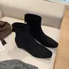 Botines Chelsea son versátiles, vintage, adecuados para ir al trabajo, estilo coreano, de suela blanda, elegantes, con punta cuadrada y cremallera trasera, botines casuales de corte bajo para mujer