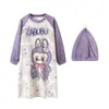 Bata de franela para niña para otoño e invierno, conjunto a juego para padres e hijos, bata infantil, extra ancha, gruesa y larga, ropa de dormir, vestido para casa