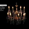 Lujosa Nueva Cortina de Cuentas Galvanizadas de Arte de Hierro para Bodas Candelabro de Cristal Decoración de Salón de Bodas Decoración Estilo Europeo Luces LED