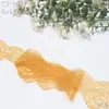 Tanglong tela de punto de urdimbre de nailon con ribete de pestañas colorido no elástico 6 cm accesorios de ropa material de ribete de encaje hecho a mano