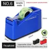 Dispensador de Fita Transparente Cortador de Fita Plástico Fabricante Atacado Suporte para Fita de Embalagem Pequeno Dispensador de Fita