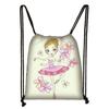 Bolso de hombro de poliéster con bolsillo para bailarina, grueso y práctico, de gran capacidad, para viajes al aire libre, con cordón, suministro directo de fábrica