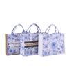Nuevo bolso de lino de hombro del fabricante simple portátil ins bolso de mano lona cubierta lona gruesa tote bag
