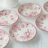 Juego de Platos para Boda en Casa, Regalo de Año Nuevo para Recién Casados, Estilo Pastoral, Vajilla Festiva de Año Nuevo de Aspecto Elegante