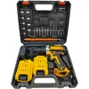 Taladro Destornillador Eléctrico de Litio Multifuncional para Comercio Exterior Transfronterizo Set Taladro Eléctrico Recargable Taladro de Impacto Taladro de Pistola para el Hogar Venta al por Mayor
