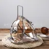 Suporte para Tampa de Panela de Aço Inoxidável 304 Suporte para Tampas e Colheres Prateleira de Armazenamento de Cozinha com Prateleira de Drenagem Prateleira de Armazenamento para Utensílios de Cozinha