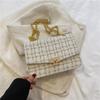 Bolso vintage para mujer, nuevo bolso de moda 2022, informal, con cierre, bandolera, cadena, pequeño, cuadrado, bandolera de un solo hombro, pequeño, cuadrado.