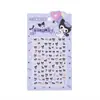 Pegatinas para Uñas Infantiles con Relieve 5D Impermeables de Dibujos Animados Pegatinas de Kuromi Melody Pegatinas de Uñas Artísticas de Cinnamon Dog Girl