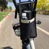Bolsa para manillar de patinete eléctrico, impermeable y a prueba de polvo, gran capacidad, bolsa de almacenamiento portátil para bicicletas eléctricas y triciclos