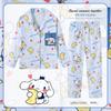 Comércio exterior outono crianças pijamas meninas cardigan manga longa calças grandes crianças princesa meninas roupas para casa roupas infantis atacado