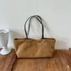 Bolsa Tote de Camurça Melaleuca Feminina 2026 Nova Textura de Alta Qualidade Outono Casual Grande Capacidade Bolsa de Ombro