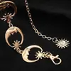Cinturón de Metal para Mujer, Decoración de Verano, Moda 2025 Nuevo Estilo Versátil, Cadena de Cintura de Estrella y Luna de Gama Alta para Vestidos