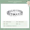 Anillo de Plata de Ley S925 Estilo Bosque Lujo Accesible Gypsophila Estilo Coreano Antiguo Anillo Femenino Lindo Pequeño Fresco Joyería para Apilar en el Dedo Índice