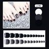Uñas de los pies J41-80 color sólido diamante brillante chicas calientes elegante perlado usando láminas de uñas láminas de uñas postizas terminadas al por mayor