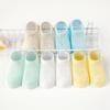 Meias curtas de verão para bebês, meias curtas ultrafinas para meninos e meninas, meias de algodão respiráveis para bebês, meias infantis