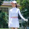 Ropa de Protección Solar para Golf para Mujer Camiseta Interior de Manga Corta Secado Rápido Seda de Hielo Ropa Interior Mangas Elásticas Transpirable Top Ropa de Verano