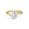 Item Quente Mais Vendido Transfronteiriço Europeu e Americano Anel Versátil Simples de Luxo Leve com Zircônia Quadrada de Diamante Grande Personalizado em Prata Esterlina S925