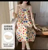 Camisón de Verano a Rayas para Mujer 2026, Estilo Coreano, Adelgazante, Encaje, Sexy, Vestido de Longitud Media