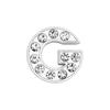10mm Aleación de Cromo Diamante Capital Letra Inglesa Joyería Hecho a Mano DIY Garra de Gato Corazón Accesorios para Collar de Mascota