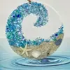 Atrapasol de Cristal Marino Más Vendido Transfronterizo, Decoración Plana Romántica de Acrílico para el Hogar con Olas del Mar y Temática de Playa