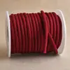 Corda redonda fina macia de 3 mm para joias, pulseira, colar, cordão de mão, cordão acabado sem trança, material artesanal DIY