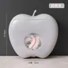 Caja de Almacenamiento Multifuncional con Forma de Manzana para el Hogar Montada en la Pared de la Cocina con Cajón Extraíble Bolsa de Película de Plástico Desechable para Conservación Caja de Almacenamiento y Organización