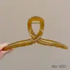 Grampo de Cabelo Elegante de Acrílico Formato Tubarão Grande Pegador para Mulheres com Acessórios de Cabelo de Luxo Adequado para Volume de Cabelo na Parte de Trás da Cabeça