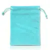 Bolsa Personalizada de Veludo com Cordão para Joias, Acessórios, Presentes, Bolsa de Tecido Flocado Espesso, Bolsa de Pano com Cordão, Pode Imprimir Logotipo