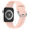 Adecuado para correas de Apple Watch, Correa de silicona de un solo color para Applewatch, Pulsera deportiva impermeable para iWatch, Hebilla Samsung