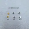 Prata Esterlina S925 Banhada a Ouro Cor Duradoura Fivela de Encaixe Fivela de Fechamento para Pulseira DIY Feita à Mão Fivela de Posicionamento para Corda de Aço Linha de Pesca Fivela