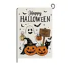 Bandera de jardín de calavera y calabaza para el Día de Muertos de Halloween de venta caliente transfronteriza, bandera de decoración para fiestas al aire libre, suministros
