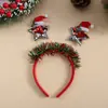 Faixas de cabeça de Natal em estoque de fábrica para compras transfronteiriças, faixas de cabeça e acessórios de cabelo para festas de Natal e festas de fim de ano, estilo europeu e americano