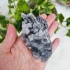 Esfalerita de cristal natural Pedra bruta Corte e polimento Tetraedro Quadrado Ornamentos Decoração Presentes Produtos de desmagnetização para casa