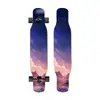 Skate Longboard de 44 Pulgadas para Principiantes, Hombres y Mujeres, Adultos, Tabla de Baile Doblemente Curva Profesional, Monopatín de Cuatro Ruedas de Madera de Arce para Jóvenes
