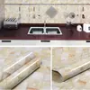 Adesivos de parede de mármore cozinha banheiro à prova d'água à prova de óleo renovado papel de parede autoadesivo armário mesa de trabalho armário de mesa papel de parede autoadesivo