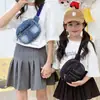 Bolso Infantil Transfronterizo Nuevo Bolso de Mezclilla Coreano Casual Simple para Niña Bolso Cruzado de Forma Cóncava para Padres e Hijos Comercio Exterior