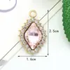 Accesorios de joyería transfronterizos, redondos, en forma de corazón, en forma de diamante, joyería DIY, accesorios de joyería DIY de aleación de alta gama de lujo ligero, fabricante