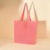 Bolso Grande de Malla de Punto de Color Sólido Bolso de Compras Casual para el Trabajo Estilo Vacacional Bolso Tote Calado Dropshipping
