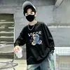 Camada de Base Estilosa de Manga Longa para Crianças Tamanhos Médio e Grande Outono 2026 Nova Camiseta Interna Estilo Coreano Desenho Animado para Menino Menino