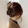 Moda Metal Pinza para el Cabello Grande Francesa Retro Aleación Baño Parte Trasera de la Cabeza Elegante Elegante Lujo Ligero Pinza de Tiburón
