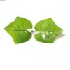 Decoraciones navideñas de hojas de simulación Jiuhong 8 * 7 cm hoja de loto de plástico de simulación accesorios para guirnalda de árbol de Navidad