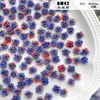 [Rosa Silvestre] Flor de Pegamento Suave Rosa Degradado Retro Material para Joyería Hecha a Mano DIY Manicura con Cuentas Funda de Teléfono Móvil