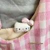 Novo Estilo Coreano Tecido Menina Desenho Animado Fofo Tridimensional Grampo de Algodão Gato Doce KT Roupas Acessórios para Cabelo Acessórios