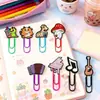 Clips de Papel de Dibujos Animados Lindos Personalizados Marcadores de Libros Clips de Papel de PVC y Metal Papelería de Oficina Decoración Regalos Creativos Venta al por Mayor