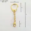 Pequeno pingente de chaveiro de liga de zinco com fivela C, acessórios de corrente com fivela C, acessórios para chaveiro de joalheria DIY, fábrica em estoque