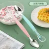 Raspador de Comida para Bebé Acero Inoxidable 316 Vajilla para Bebé Silicona Doble Cara Manzana Raspador de Comida Cuchara Herramienta para Suplementos Alimenticios Cuchara