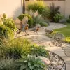 Estaca de Jardín de Petirrojo Creativa y Personalizada Portátil Linda Nueva Adorno de Jardín para Pájaros Amazon Transfronterizo
