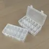 Caja de Plástico Transparente de PP Desmontable de 12 Compartimentos para Piezas Pequeñas de Ferretería, Anzuelos de Pesca y Caja de Exhibición de Muestras para Aparejos