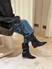 Primer Encuentro Botines de Moda de Temporada Punta Fina Botines Cortos para Mujer Otoño Adelgazantes Botas Skinny Color Piel Versátiles Elegantes